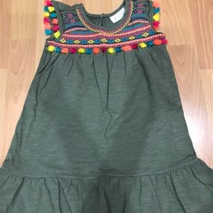 Green kids dress